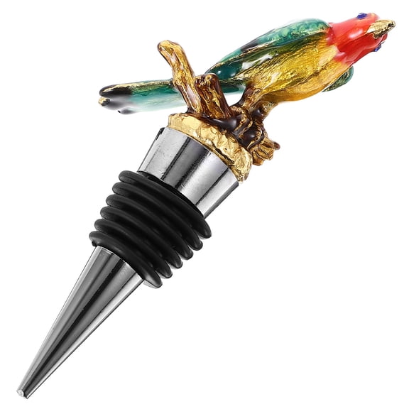 Luxshiny Zinc Alloy Bird-Shaped Bottle for Wine and Beverage -Keeping, and Decorative, 1 Piece