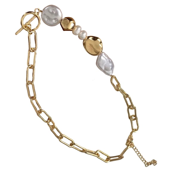 Luxshiny Zinc Alloy Women's Necklaces 1Set Golden Choker Necklaces for Woman Daily Wear