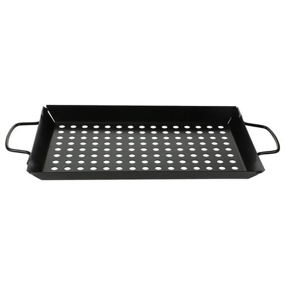 Luxshiny bbq cooking tray Grilling Pan Non-stick Carbon Steel for Outdoor Barbecue 1Pack
