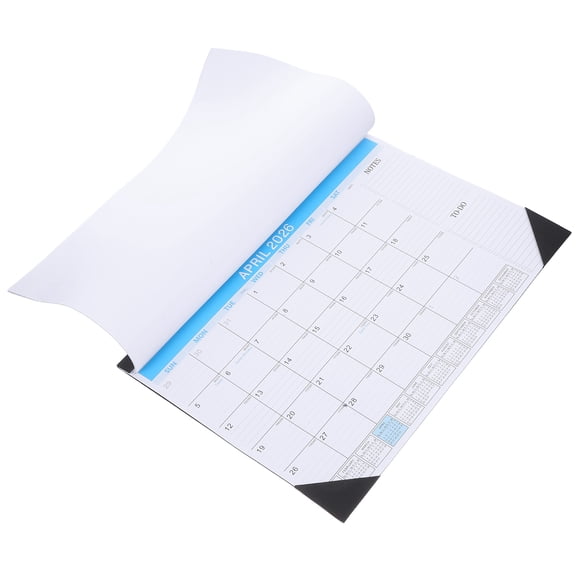 Luxshiny July to December Calendar Monthly Wall Calendar Blue Paper for Time Management 1Pack