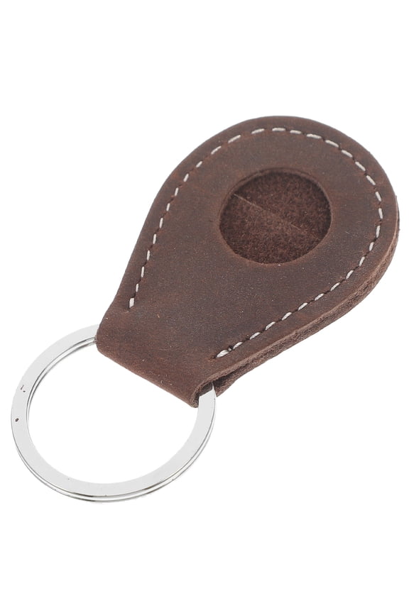Stylish Dark Brown Keychain Pouch for Keys and Collectible Coins