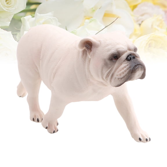 Luxshiny Mini Dog Statue Figurine, Realistic Dog Model for Office Decor, 1 Set