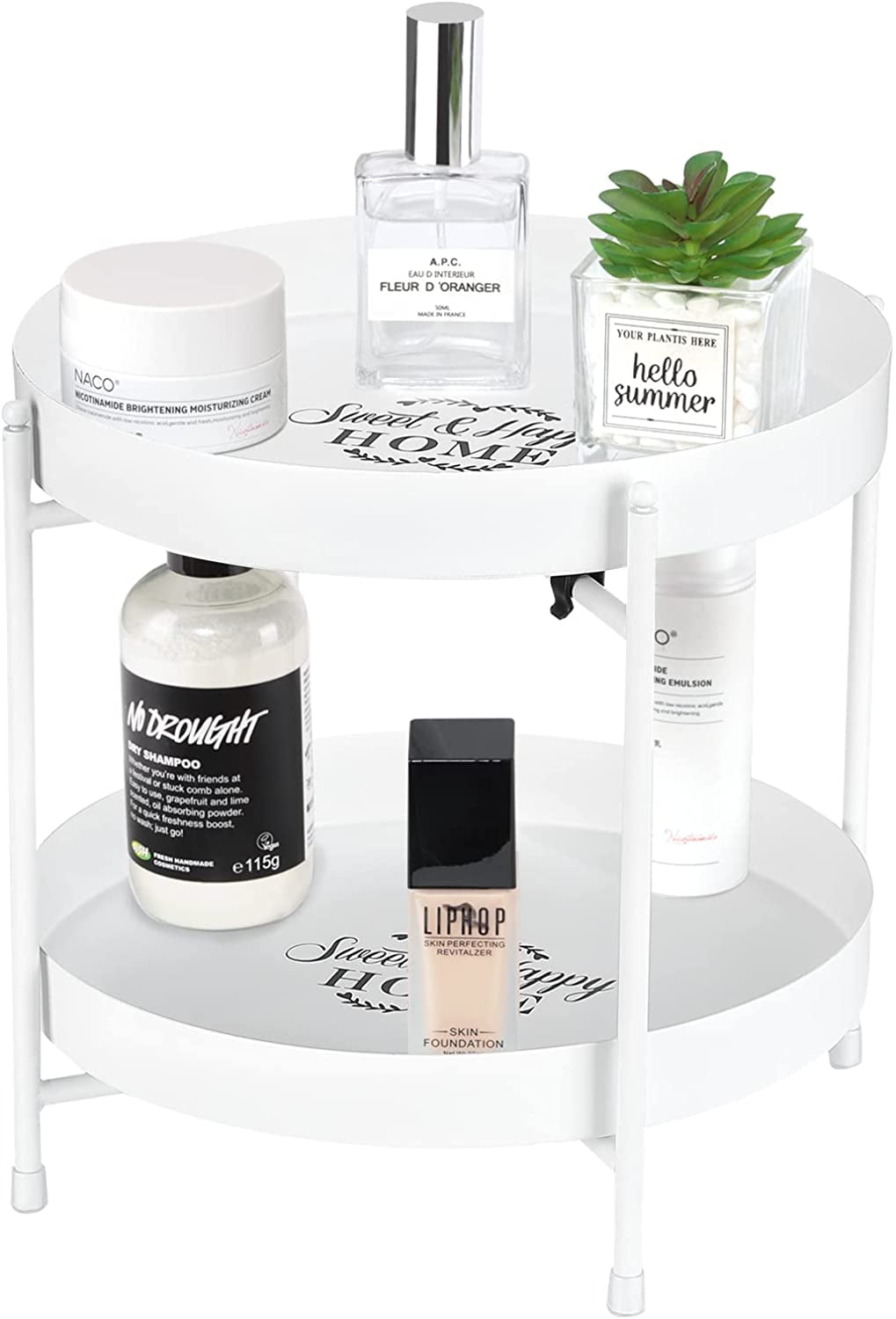 Luxspire 2Tier Bathroom Countertop Organizer, Bathroom Vanity Trays 2