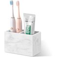 thumbnail image 1 of Luxspire Toothbrush Holder, Fast Drying Tooth Brush Holder for Bathroom, Diatomite Electric Tooth Brush and Toothpaste Organizer for Bathroom Kitchen Vanity Countertop, Marble White, 1 of 7