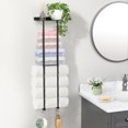 Luxspire Towel Racks Wall Mounted, 2 Tier Bathroom Towel Storage ...