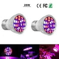 thumbnail image 1 of Luxtrada (1/2/4 Pack)LED Grow Light, 28W Full Spectrum E26 27 LEDs Grow Light Bulbs for Indoor Plants Greenhouse, 1 of 10