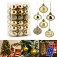 thumbnail image 1 of Luxtrada 1.6" Christmas Ball Ornaments - 36Pcs Shatterproof Christmas Tree Decorations with Hanging Loop for Xmas Holiday Party Decor (Champagne), 1 of 9