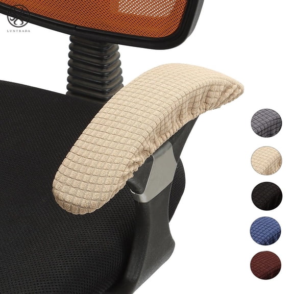 Luxtrada 1 Pair Removable Chair Armrest Covers Elastic Protector Office Armchair Cover Chair Arm Cover Protector Gaming Chair Rotating Chair Arm Rest Covers