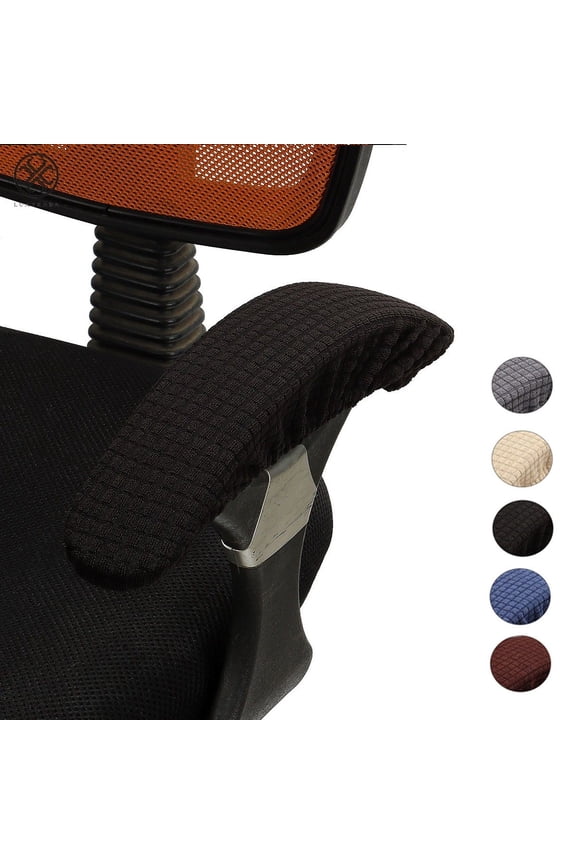 1 Pair Removable Chair Armrest Covers Elastic Protector Office Armchair Cover Chair Arm Cover Protector Gaming Chair Rotating Chair Arm Rest Covers