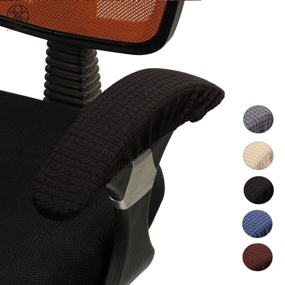 Luxtrada 1 Pair Removable Chair Armrest Covers Elastic Protector Office Armchair Cover Chair Arm Cover Protector Gaming Chair Rotating Chair Arm Rest Covers