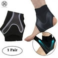 thumbnail image 1 of Luxtrada 1 Pair Unisex Ankle Brace Protection Fitness Gym Running Sports Support Brace Foot Elastic Bandage (Size,M), 1 of 10