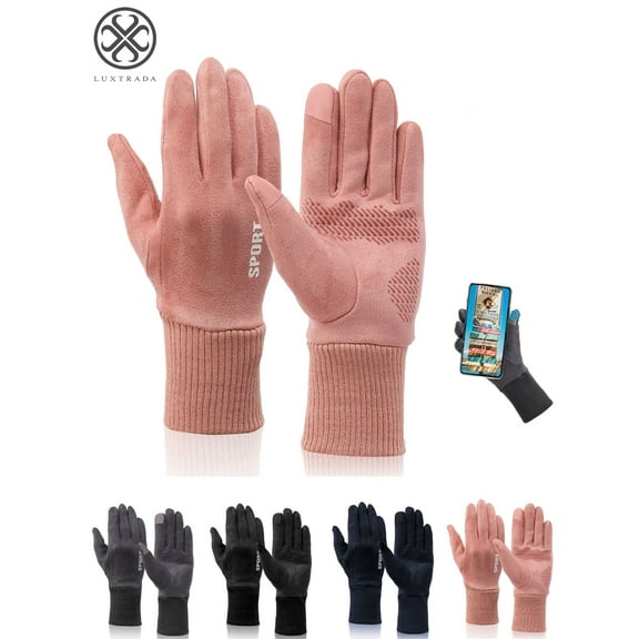 Luxtrada 1 Pairs Unisex Insulated Touch Screen Gloves Warm Texting Gloves Winter Thermal Insulation Men Women Warm