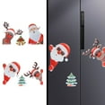 thumbnail image 1 of Luxtrada 1 Set Christmas Decoration Car Magnetic Decal Magnets Santa Claus Moose Sticker (Bell), 1 of 9