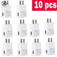 thumbnail image 1 of Luxtrada 10 Pack: US Plug USB Power Adapter AC Home Wall Charger For Samsung S7 S6 Edge and More USB Charging Block, 1 of 6