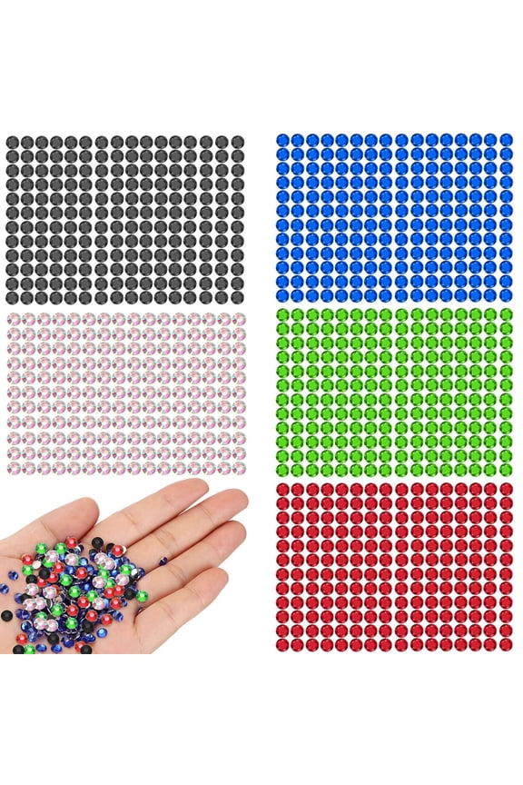 1000pcs Rhinestones Hotfix Rhinestones Flatback Gemstones and Crystals for Crafts, Clothes (Blue)