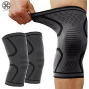 Luxtrada 1pair Breathable Knee Pad Crashproof Antislip Basketball Extended Long Knee Leg Protection Sleeve Protector (Size,S)