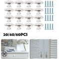 thumbnail image 1 of Luxtrada 20/40/60PCS Stainless Steel Door Knobs Cabinet Handles Cupboard Drawer Kitchen Pulls, 1 of 12