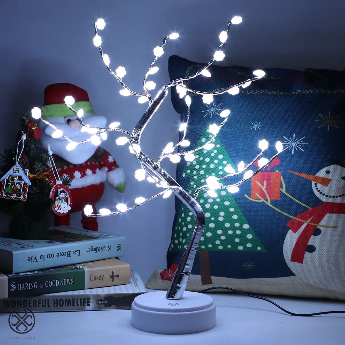 Outdoor Ranch Decor Ideas Luxtrada Bonsai Light - White christmas garden decor ideas - Walmart ...