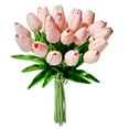 thumbnail image 1 of Luxtrada 20Pcs Tulips Real Touch Artificial Flowers Fake Tulips Arrangement Bouquet for Home Kitchen Office Wedding Spring Holidays Valentine's Day Decor (Pink), 1 of 7