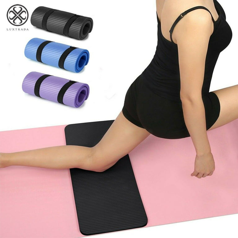 Luxtrada 24x10-Inch NBR Folding Non-Slip Yoga Mat Exercise Pad Gym Fitness  Mat Soft Wear-Resistant Comfortable Training Fitness Carpet for Sports Yoga