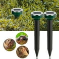 thumbnail image 1 of Luxtrada 2PCS Solar Power Ultrasonic Sonic Mouse Gopher Mole Pest Rodent Repellent Repeller Garden, 1 of 9
