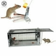 thumbnail image 1 of Luxtrada 2pcs Small Animal Humane Live Cage Rat Mouse Mice Chipmunk Small Rodent Catch Trap for Indoor and Outdoor for Gopher Opossum Skunk Groundhog Squirrel Spay Feral Stray Cats Rescue Wild Rabbits, 1 of 11