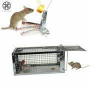 Luxtrada 2pcs Small Animal Humane Live Cage Rat Mouse Mice Chipmunk Small Rodent Catch Trap for Indoor and Outdoor for Gopher Opossum Skunk Groundhog Squirrel Spay Feral Stray Cats Rescue Wild Rabbits