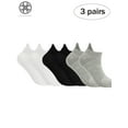 thumbnail image 1 of Luxtrada 3 Pairs Ankle Quarter Crew Mens Socks Low Cut Ankle Socks Athletic Running Socks with Tab Arch Support for Men Women, 1 of 10