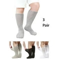 thumbnail image 1 of Luxtrada 3 Pairs Unisex Breathable Diabetic Socks,Extra Wide Non Slip Diabetic Socks Non-Binding Extra Wide Neuropathy Socks (Gray), 1 of 6
