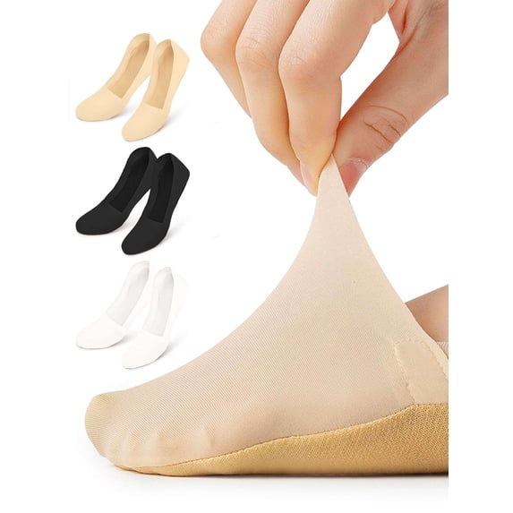 Luxtrada 3 pairs Women No Show Socks Ultra Low Cut Liner Socks Ice Feeling socks Nonslip Liner Invisible Hidden Thin Socks (3 colors)