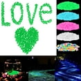thumbnail image 1 of Luxtrada 300PCS Glow in The Dark Pebbles Garden Glowing Rocks Fish Tank Luminous Stones (White), 1 of 11