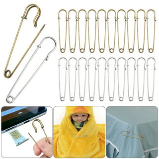 250 Pack Safety Pins by , 4 Assorted Sizes of Durable, Silver Small and Large  Safety Pins Bulk, Rust-Resistant Nickel Plated Steel, Sharp Edge Safety Pins  for Clothes, Sewing, Arts & Craft
