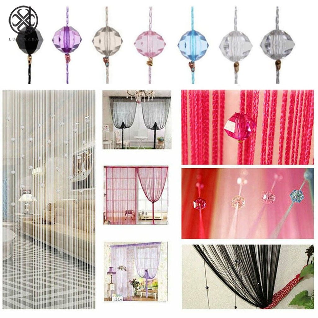 Luxtrada 39"x78" Tassel Curtains Door Beads Curtains String Curtain
