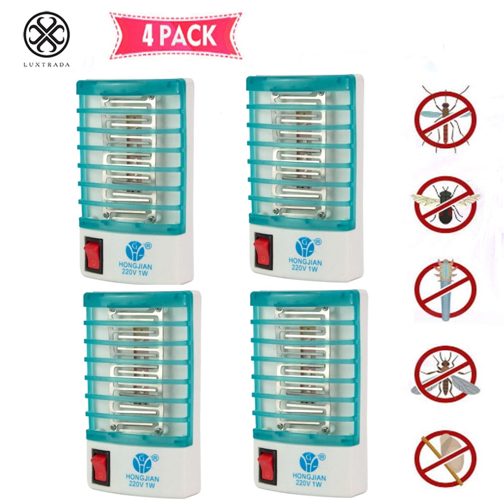 Luxtrada 4 Packs Insect Mosquito Killer Bug Zapper Indoor Plugin