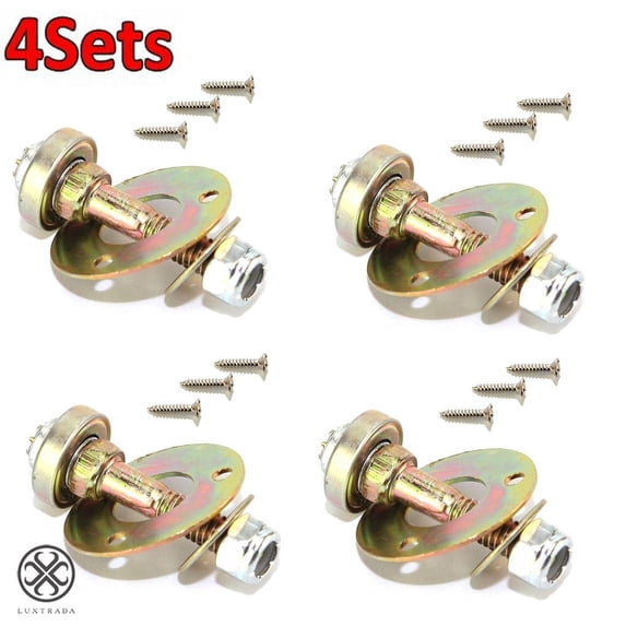Luxtrada 4 Sets Rocking Chair Bearing Connecting Fitting Furniture Screws Nut Bolt Tool