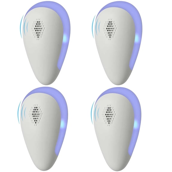 Luxtrada 4pcs Ultrasonic Pest Control Repeller - Pest Repeller Plug In - Repel Rodents, Mosquitos, Roaches, Bed Bugs, Flies, Spiders & Bat