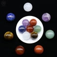 thumbnail image 1 of Luxtrada 7 Star Array Chakra Stones Crystal Sphere Ball Reiki Healing Natural Gem Set, 1 of 8