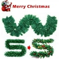 thumbnail image 1 of Luxtrada 8.8 ft Artifical Garlands Christmas Wreath for Fireplace, Mantel, Stairs Railings and Doorway, Front Door Wedding Party Home Garden Greenery Decorations (1PCS), 1 of 9