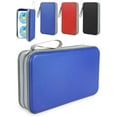 thumbnail image 1 of Luxtrada 96 Capacity CD Holder Hard Plastic CD Storage Wallet Protective CD Case Holder for Car Home Travel (96, Blue), 1 of 9