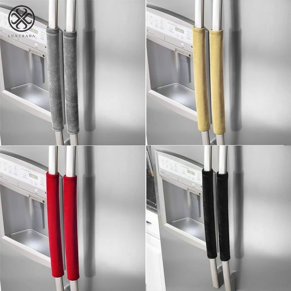 Luxtrada A Pair Refrigerator Handle Cover Kitchen Appliance Refrigerator Cover (Gray)