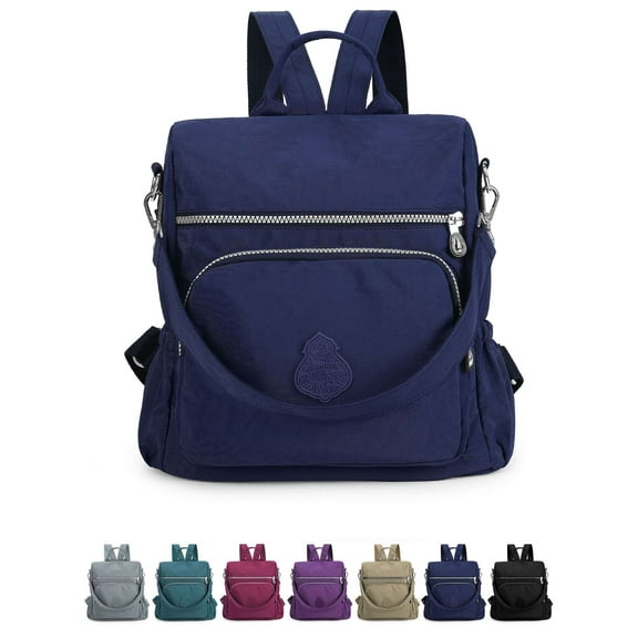 Luxtrada Backpack Purse for Women Men Book Bags Travel College Shoulder Bagsļ¼Navy