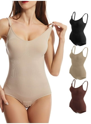 Baywell Shapewear Bodysuit for Women Tummy Control Seamless Body Shaper  Slimming Sculpting Jumpsuits Corset One Piece Shapewear with Built In Bra 