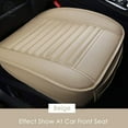 thumbnail image 1 of Luxtrada Car Seat Cushion 1PC Breathable Car Interior Seat Cover Cushion Pad Mat for Auto Supplies Office Chair with PU Leather (Beige), 1 of 7