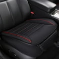 thumbnail image 1 of Luxtrada Car Seat Cushion 1PC Breathable Car Interior Seat Cover Cushion Pad Mat for Auto Supplies Office Chair with PU Leather (Black), 1 of 6