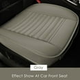 thumbnail image 1 of Luxtrada Car Seat Cushion 1PC Breathable Car Interior Seat Cover Cushion Pad Mat for Auto Supplies Office Chair with PU Leather (Gray), 1 of 7