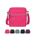 thumbnail image 1 of Luxtrada Casual Nylon Purse Handbag Crossbody Bag Waterproof Shoulder Bag with Zipper Pockets for Women (Rose Red), 1 of 12