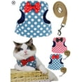 thumbnail image 1 of Luxtrada Cat Harness and Leash Set for Walking, Escape Proof with 49 Inches Leash - Adjustable Soft Vest Harnesses for Small Medium Cats, Cat Leash Harness, 1 of 9
