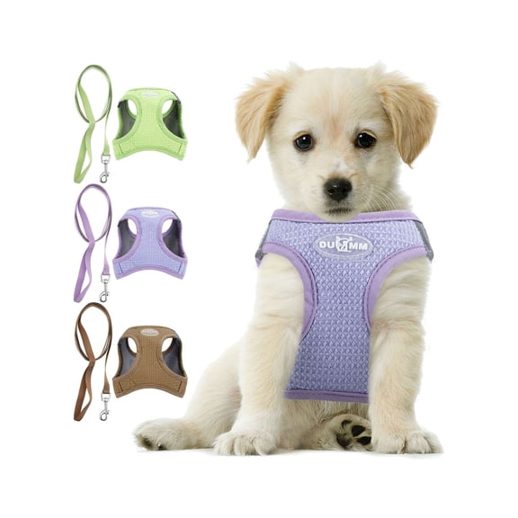 Luxtrada Cat Harness and Leash for Walking, Pet Harness, Soft Vest Harnesses with Reflective Strap, Easy Control Breathable Jacket for Dog Cat (Brown,M)