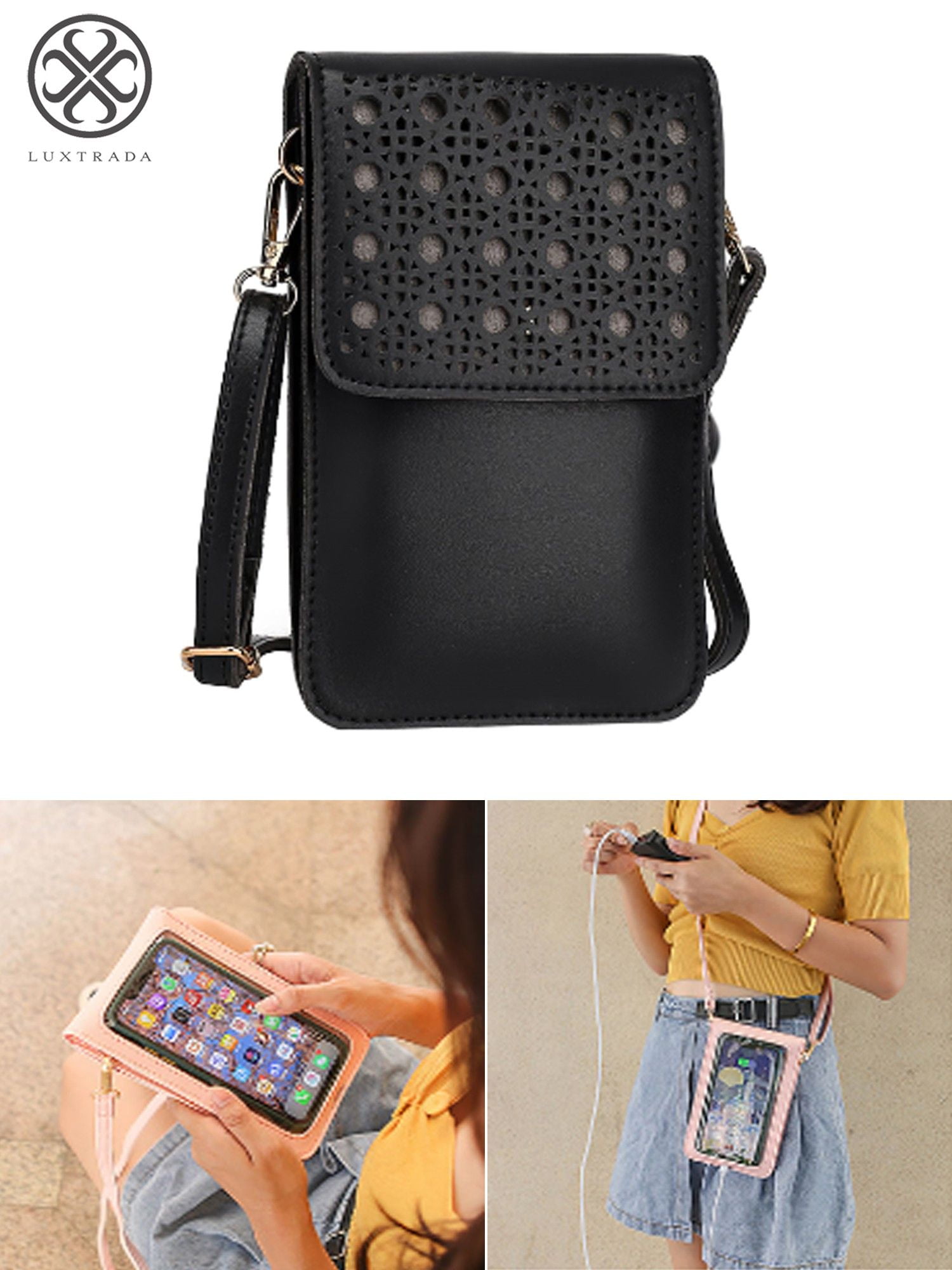 NEW Touch Screen Cell Phone Purse Women Bags Soft Leather Wallets Crossbody  Shoulder Strap Handbag for Female Cheap Women's Bags - AliExpress