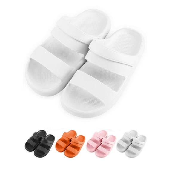 Luxtrada Clouds Pillow Slippers for Men and Women - Non-Slip Quick Drying Shower Sandals with Thick Sole - Comfortable EVA Slides